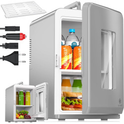 KESSER® Mini réfrigérateur 2 en 1 | Glacière | Capacité de 15 litres avec Fonction de Chauffage, transportable, AC DC 220-240 V/