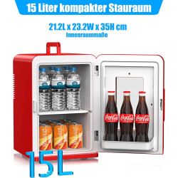 KESSER® Mini réfrigérateur 2 en 1 | Glacière | Capacité de 15 litres avec Fonction de Chauffage, transportable, AC DC 220-240 V/