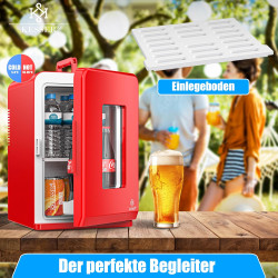 KESSER® Mini réfrigérateur 2 en 1 | Glacière | Capacité de 15 litres avec Fonction de Chauffage, transportable, AC DC 220-240 V/