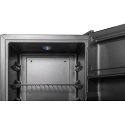 METRO Professional Mini Bar GMB1038B, 43 x 41.5 x 51 cm, 38 L, Thermostat Mécanique, 1 Étagère, Éclairage Intérieur LED, Noir