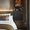 METRO Professional Mini Bar GMB1038B, 43 x 41.5 x 51 cm, 38 L, Thermostat Mécanique, 1 Étagère, Éclairage Intérieur LED, Noir