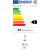 METRO Professional Mini Bar GMB1038B, 43 x 41.5 x 51 cm, 38 L, Thermostat Mécanique, 1 Étagère, Éclairage Intérieur LED, Noir