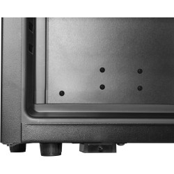 METRO Professional Minibar GMB1025B, 38 x 38.5 x 47 cm, 25 L, Thermostat Mécanique, 1 Étagère, Éclairage Intérieur LED, Noir