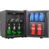 METRO Professional Minibar GMB1025B, 38 x 38.5 x 47 cm, 25 L, Thermostat Mécanique, 1 Étagère, Éclairage Intérieur LED, Noir