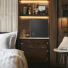 METRO Professional Minibar GMB1025B, 38 x 38.5 x 47 cm, 25 L, Thermostat Mécanique, 1 Étagère, Éclairage Intérieur LED, Noir