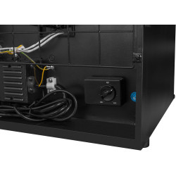 METRO Professional Minibar GMB2038B, 43 x 41.5 x 51 cm, 38 L, Thermostat Mécanique, 1 Étagère, Éclairage Intérieur LED, Noir
