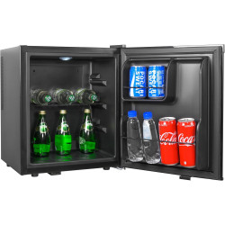 METRO Professional Minibar GMB2038B, 43 x 41.5 x 51 cm, 38 L, Thermostat Mécanique, 1 Étagère, Éclairage Intérieur LED, Noir