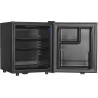 METRO Professional Minibar GMB1045B, 43 x 48.7 x 52 cm, 45 L, Thermostat Mécanique, 2 Étagères, Éclairage Intérieur LED, Noir
