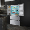 Cecotec Réfrigérateur à Double Porte en Inox avec Distributeur d'Eau de 510 L Bolero CoolMarket FD 510 WD Inox E. 183 cm de Haut