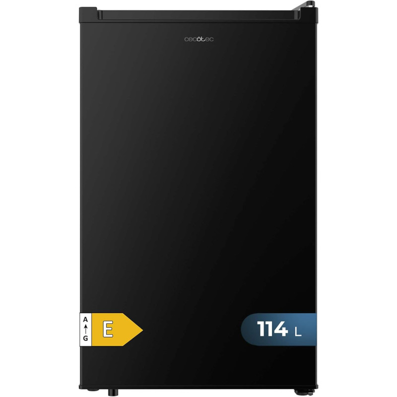 Cecotec réfrigérateur compact bolero coolmarket tt 114 l noir.réfrigérateur capacité de 114l, design compact, classe e, fonction