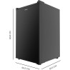 Cecotec réfrigérateur compact bolero coolmarket tt 114 l noir.réfrigérateur capacité de 114l, design compact, classe e, fonction