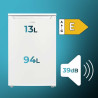 Cecotec mini réfrigérateur 107 l bolero coolmarket tt 107 blanc, classe énergétique e, économie d'énergie, porte réversible, tir