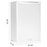 Cecotec mini réfrigérateur bolero coolmarket tt 90 blanc e. capacité de 90 l, classe e, porte réversible, température réglable, 