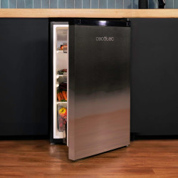 Cecotec Mini Réfrigérateur Bolero CoolMarket TT 114 L Inox.Mini Frigo Capacité de 114L, design compact, classe E, dégivrage auto