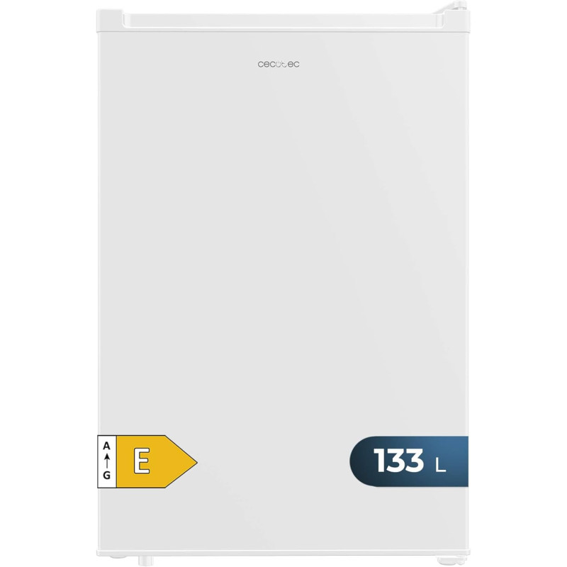Cecotec réfrigérateur compact bolero coolmarket tt 133 l blanc. capacité de 133l, classe e, design compact, système de dégivrage