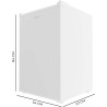 Cecotec réfrigérateur compact bolero coolmarket tt 133 l blanc. capacité de 133l, classe e, design compact, système de dégivrage