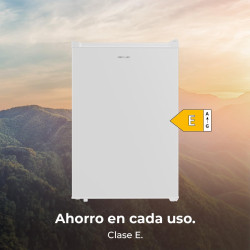 Cecotec réfrigérateur compact bolero coolmarket tt 133 l blanc. capacité de 133l, classe e, design compact, système de dégivrage