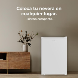 Cecotec réfrigérateur compact bolero coolmarket tt 133 l blanc. capacité de 133l, classe e, design compact, système de dégivrage