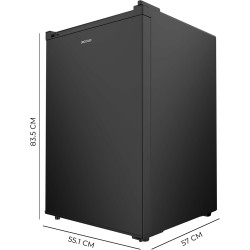 Cecotec mini frigo bolero coolmarket tt 133 l noir. mini réfrigérateur 133l, porte réversible, dégivrage automatique, led,classe