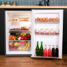 Cecotec mini frigo bolero coolmarket tt 133 l noir. mini réfrigérateur 133l, porte réversible, dégivrage automatique, led,classe