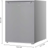 Cecotec Mini Réfrigérateur 107 L Bolero CoolMarket TT 107 Inox, Classe Énergétique E, Économie d'Énergie, Porte Réversible, Faib