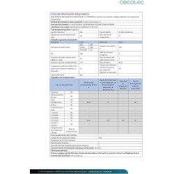 Cecotec Mini Réfrigérateur 107 L Bolero CoolMarket TT 107 Inox, Classe Énergétique E, Économie d'Énergie, Porte Réversible, Faib