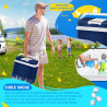 Kesser® Glacière 24 litres | REFROIDIT et RÉCHAUFFE | Glacière thermoélectrique 12 Volts et 230 Volts | Mini-réfrigérateur | pou