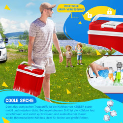 Kesser® Glacière 24 litres | REFROIDIT et RÉCHAUFFE | Glacière thermoélectrique 12 Volts et 230 Volts | Mini-réfrigérateur | pou