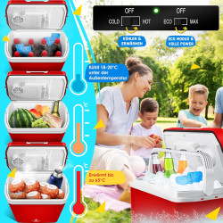 Kesser® Glacière 24 litres | REFROIDIT et RÉCHAUFFE | Glacière thermoélectrique 12 Volts et 230 Volts | Mini-réfrigérateur | pou