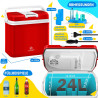 Kesser® Glacière 24 litres | REFROIDIT et RÉCHAUFFE | Glacière thermoélectrique 12 Volts et 230 Volts | Mini-réfrigérateur | pou
