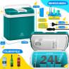 KESSER Glacière 24 litres | Refroidissement et chaleur | Glacière électrique thermique 12 V et 230 V | Boîte isotherme pour voit