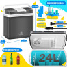 Kesser® Glacière 24 litres | REFROIDIT et RÉCHAUFFE | Glacière thermoélectrique 12 Volts et 230 Volts | Mini-réfrigérateur | pou