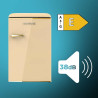 Cecotec mini frigo réfrigérateur rétro bolero coolmarket tt origin 110 beige e. mini frigo rétro avec une capacité de 110l, clas