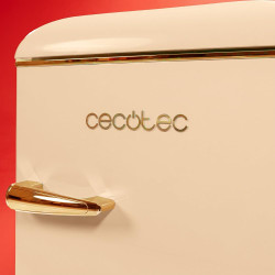 Cecotec mini frigo réfrigérateur rétro bolero coolmarket tt origin 110 beige e. mini frigo rétro avec une capacité de 110l, clas
