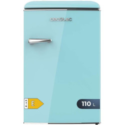 Cecotec Mini Frigo Rétro de 110 L Bolero CoolMarket TT Origin 110 Bleu E. Mini Réfrigérateur, Classe E, ICEBOX, LED Intérieur, P