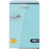 Cecotec Mini Frigo Rétro de 110 L Bolero CoolMarket TT Origin 110 Bleu E. Mini Réfrigérateur, Classe E, ICEBOX, LED Intérieur, P