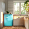 Cecotec Mini Frigo Rétro de 110 L Bolero CoolMarket TT Origin 110 Bleu E. Mini Réfrigérateur, Classe E, ICEBOX, LED Intérieur, P