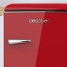 Cecotec Mini Frigo Rétro de 110 L Bolero CoolMarket TT Origin 110 Rouge E. Mini Réfrigérateur, Classe E, ICEBOX, LED Intérieur, 