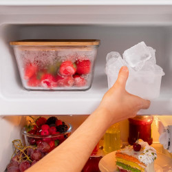 Cecotec Mini Frigo Réfrigérateur Rétro Bolero CoolMarket TT Origin 110 Noir E. Mini Frigo Rétro avec une capacité de 110L, Class