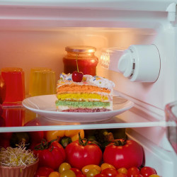 Cecotec Mini Frigo Réfrigérateur Rétro Bolero CoolMarket TT Origin 110 Noir E. Mini Frigo Rétro avec une capacité de 110L, Class