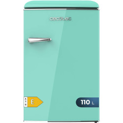 Cecotec Mini Frigo Rétro de 110 L Bolero CoolMarket TT Origin 110 Vert E. Mini Réfrigérateur, Classe E, ICEBOX, LED Intérieur, P