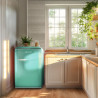Cecotec Mini Frigo Rétro de 110 L Bolero CoolMarket TT Origin 110 Vert E. Mini Réfrigérateur, Classe E, ICEBOX, LED Intérieur, P