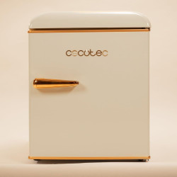 Cecotec mini frigo bolero coolmarket tt origin 45 beige e. réfrigérateur hauteur 55cm et largeur 44,7cm, classe énergétique e, b