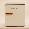 Cecotec mini frigo bolero coolmarket tt origin 45 beige e. réfrigérateur hauteur 55cm et largeur 44,7cm, classe énergétique e, b