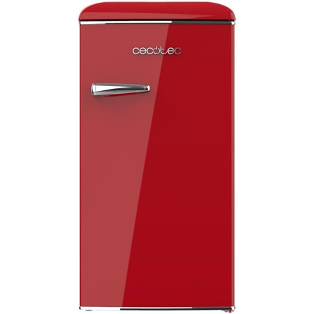 Cecotec Mini Réfrigérateur Rétro de 90 L Bolero CoolMarket TT Origin 90 Rouge. Mini Frigo avec ICEBOX, LED Intérieur, Poignée Ch