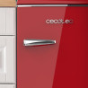 Cecotec Mini Réfrigérateur Rétro de 90 L Bolero CoolMarket TT Origin 90 Rouge. Mini Frigo avec ICEBOX, LED Intérieur, Poignée Ch
