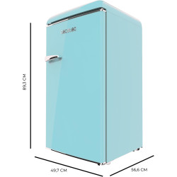 Cecotec mini frigo retro bolero coolmarket tt origin 103 bleu e. mini réfrigérateur bleu, 89,3 cm haut et 48,7 cm large, 95l de 