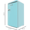 Cecotec mini frigo retro bolero coolmarket tt origin 103 bleu e. mini réfrigérateur bleu, 89,3 cm haut et 48,7 cm large, 95l de 