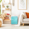 Cecotec mini frigo bolero coolmarket tt origin 45 bleu. réfrigérateur de table rétro, 45l, 55 cm de haut et 44,7 cm de large, cl