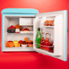Cecotec mini frigo bolero coolmarket tt origin 45 bleu. réfrigérateur de table rétro, 45l, 55 cm de haut et 44,7 cm de large, cl
